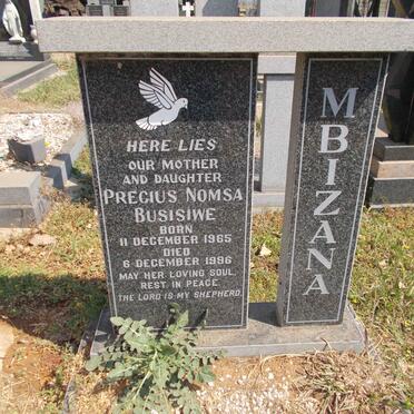 MBIZANA Precius Nomsa Busisiwe 1965-1996