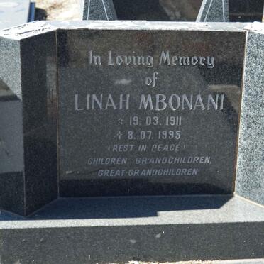 MBONANI Linah 1911-1995