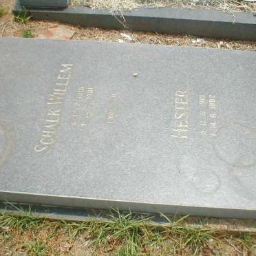 MERWE Schalk Willem, van der 1915-1981 &amp; Hester 1910-1992