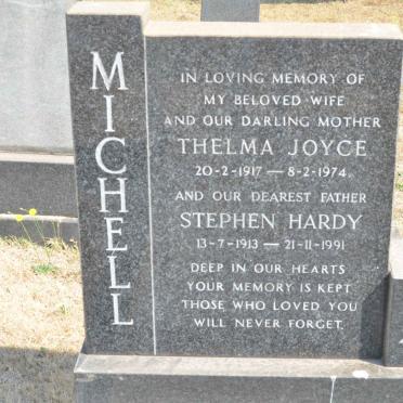 MICHELL Stephen Hardy 1913-1991 &amp; Thelma Joyce 1917-1974
