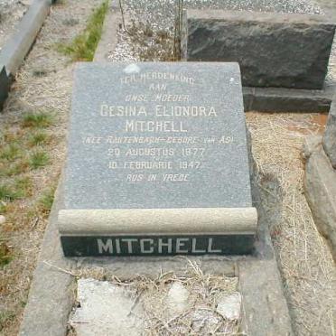 MITCHELL Gesina Elionora, formerly RAUTENBACH nee VAN AS 1877-1947