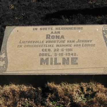 MILNE Rona 1911-1942
