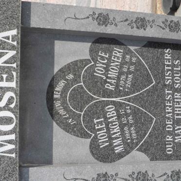 MOSENA Violet Mmakgab0 1969-1998 :: MOSENA Joyce Ramoneri 1976-2008