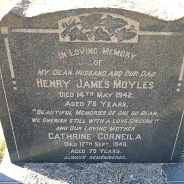 MOYLES Henry James -1942 &amp; Cathrine Corneila -1949