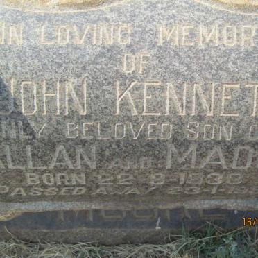 MOORE John Kenneth 1933-1952