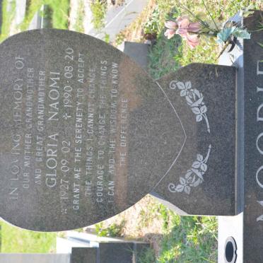 MOODIE Gloria Naomi 1927-1990