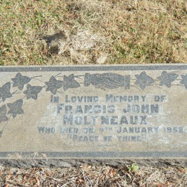 MOLYNEAUX Francis John -1952