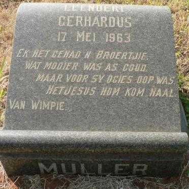 MULLER Leendert Gerhardus -1963