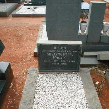 MUNNIK Susanna Maria 1907-1977
