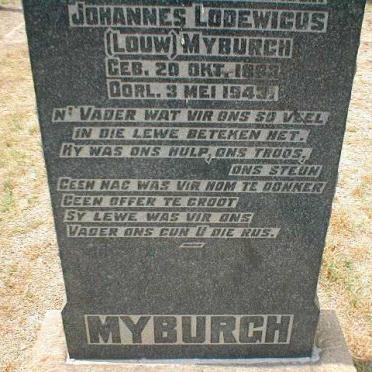 MYBURGH Johannes Lodewicus 18?3-1943