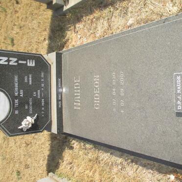NAUDÉ Gideon 1930-2007 &amp; Minnie 1934-1987 :: NAUDE D.P.J. 1959-2014