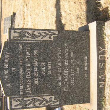 NAISBY James Baden Powell -1951 &amp; Eleanor WATSON -1969