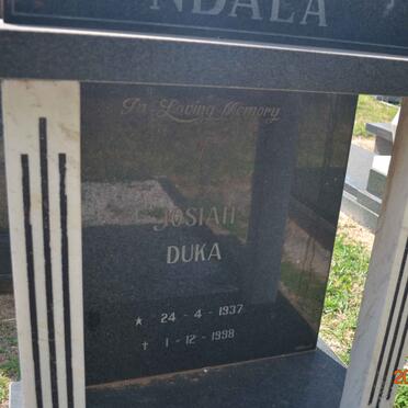 NDALA Josiah Duka 1937-1998