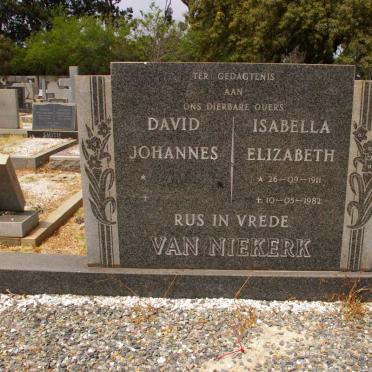 NIEKERK David Johannes, van &amp; Isabella Elizabeth 1911-1982