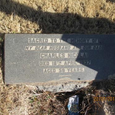 NICOLAI Charles -1937