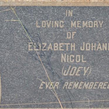 NICOL Elizabeth Johanna