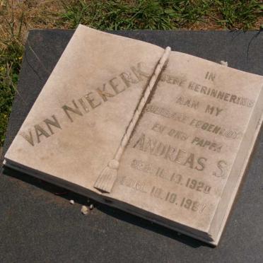 NIEKERK Andreas S., van 1920-1967