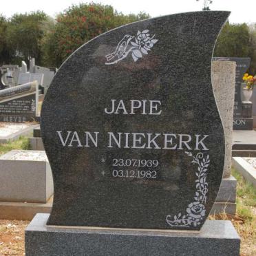 NIEKERK Japie, van 1939-1982