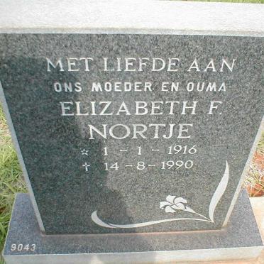 NORTJE Elizabeth F. 1916-1990