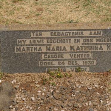 NEL Martha Maria Kathrina nee VENTER -1930