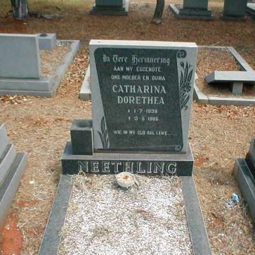 NEETHLING Catharina Dorethea 1938-1986