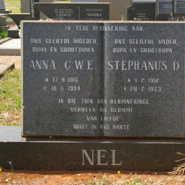 NEL Stephanus D. 1912-1973 &amp; Anna C.W.E. 1915-1994