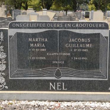 NEL Jacobus Guillaume 1885-1961 &amp; Martha Maria 1889-1965