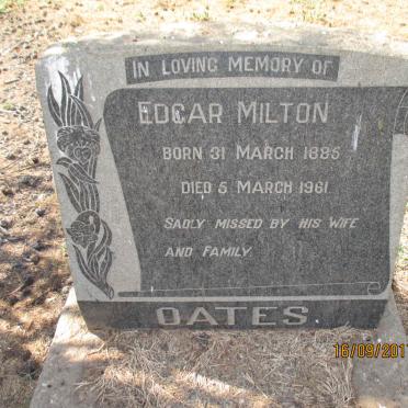 OATES Edgar Milton 1885-1961