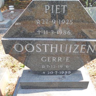 OOSTHUIZEN Piet 1925-1986 :: OOSTHUIZEN Gerrie 1936-1999