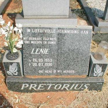 PRETORIUS Lenie 1953-1996
