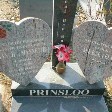 PRINSLOO Johan H. 1944-1996 &amp; M.E.E.M.1948-