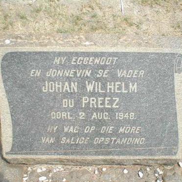 PREEZ Johan Wilhelm, du  -1948