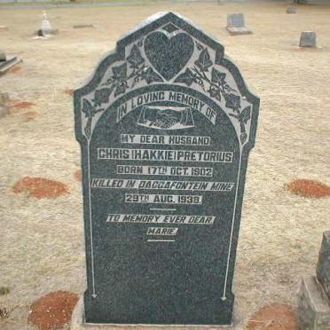 PRETORIUS Chris 1902-1938