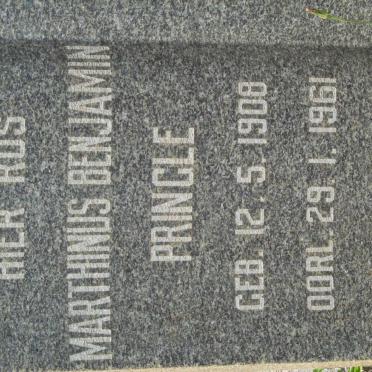 PRINGLE Marthinus Benjamin 1908-1961