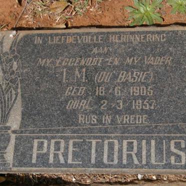 PRETORIUS I.M. 1905-1957