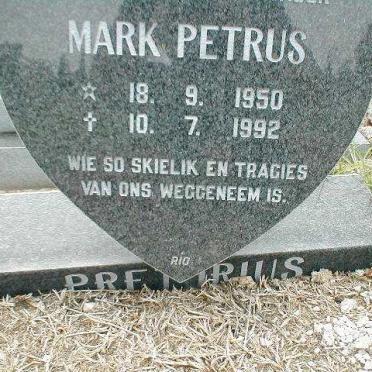 PRETORIUS Mark Petrus 1950-1992