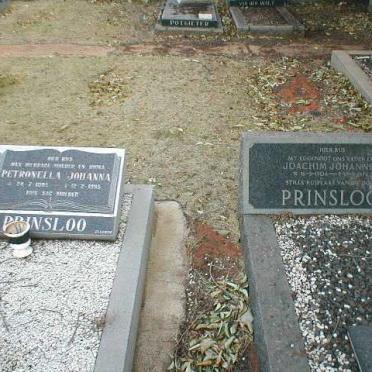 PRINSLOO Joachim Johannes 1904-1976 &amp; Petronella Johanna 1905-1995