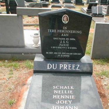 PREEZ J.S.G., du 1914-1990