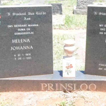 PRINSLOO Frederick George 1925-2003 &amp; Helena Johanna 1931-2011