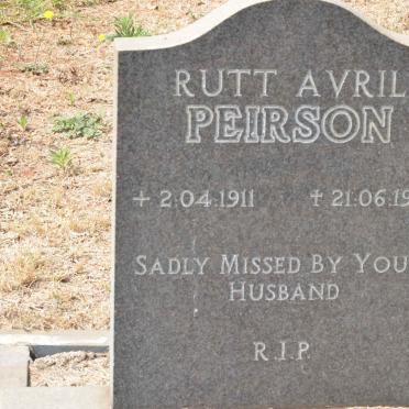 PEIRSON Rutt Avril 1911-1983