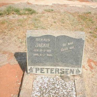 PETERSEN Jackie 1931-1953