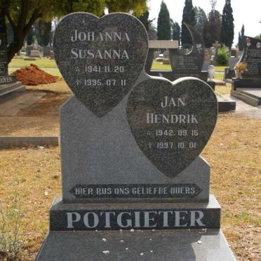 POTGIETER Jan Hendrik 1942-1997 &amp; Johanna Susanna 1941-1995