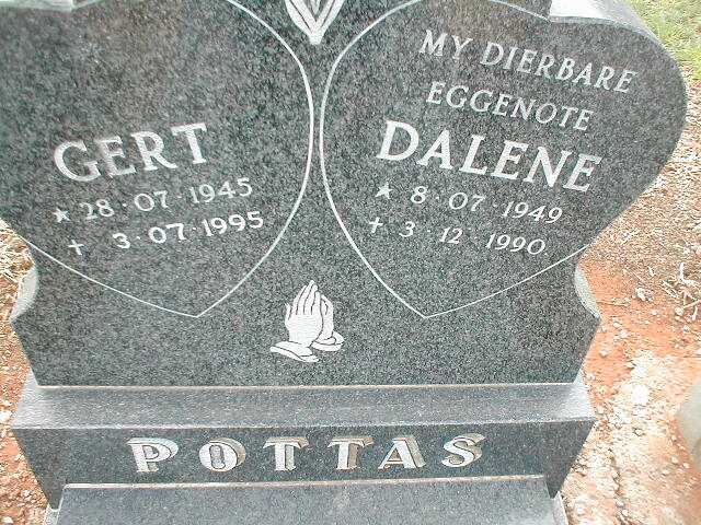 POTTAS Gert 1945-1995 &amp; Dalene 1949-1990