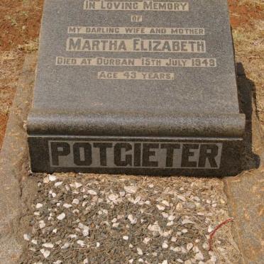 POTGIETER Martha Elizabeth -1949