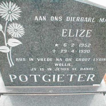POTGIETER Elize 1952-1990