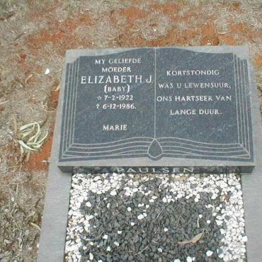 PAULSEN Elizabeth J. 1922-1986