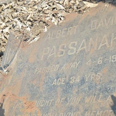 PASSANAH Albert David -1958