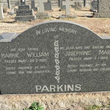PARKINS Harrie William -1962 &amp; Josephine Mary -1948