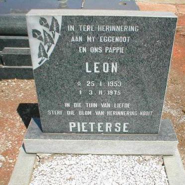 PIETERSE Leon 1953-1975
