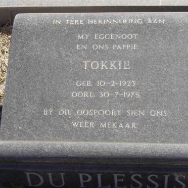 PLESSIS Tokkie, du 1923-1975